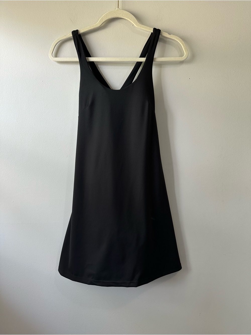 Avia Active Tennis Dress A-line Criss Cross Back Black Sleeveless Dress Size S